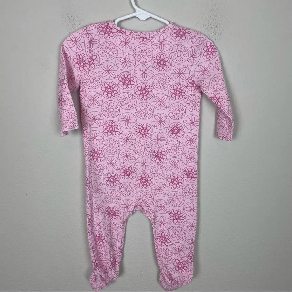 Aden + Anais Pink Floral One Piece Sleeper 3 to 6 Months